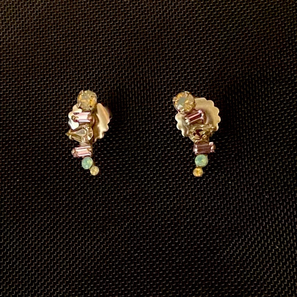 Sorelli multi-color crystal earrings